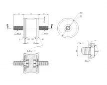 Виброопоры для кондиционера Rexfaber RF-V60P до 60кг, комплект 4 шт